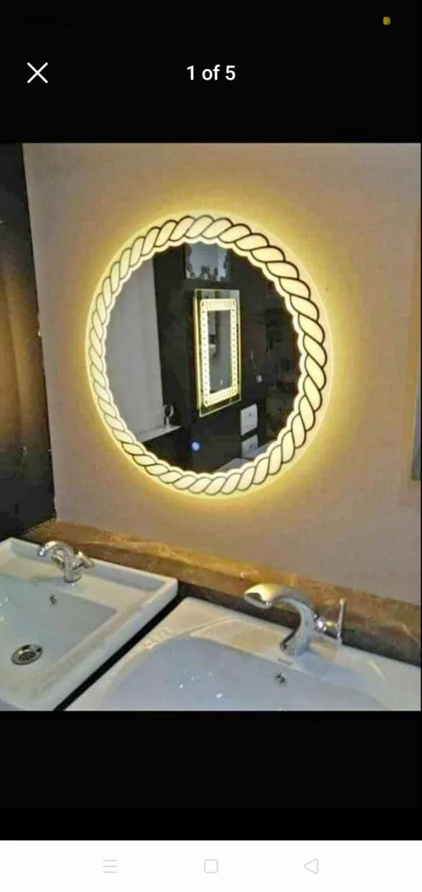 Braided Rope LED Round Mirror Sialkot